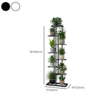 Minimalist Square Metal Multi-Tier Plant Stand White Image - 11