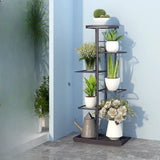 Minimalist Square Metal Multi-Tier Plant Stand White Image - 9