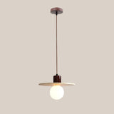 Minimalist Stone Cylinder DIsc Pendant Light Flexible Length Image - 11