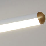 Minimalist Strip Linear LED Semi-Flush Mount Light Image - 13