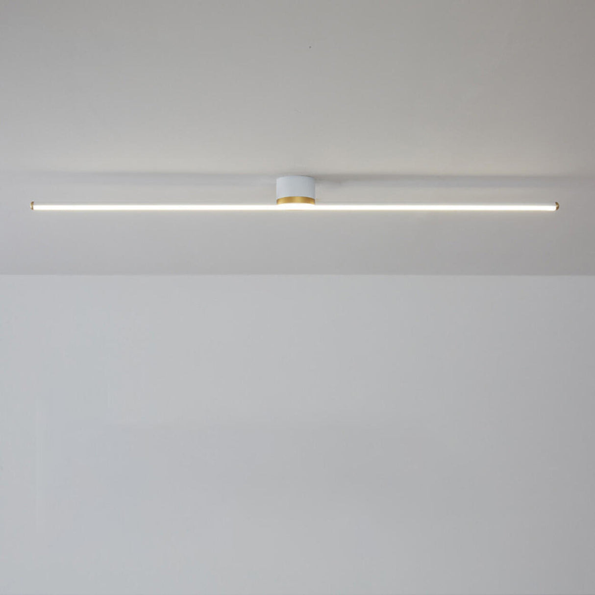 Minimalist Strip Linear LED Semi-Flush Mount Light Image - 15