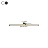 Minimalist Strip Linear LED Semi-Flush Mount Light Image - 21