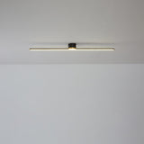 Minimalist Strip Linear LED Semi-Flush Mount Light Image - 3