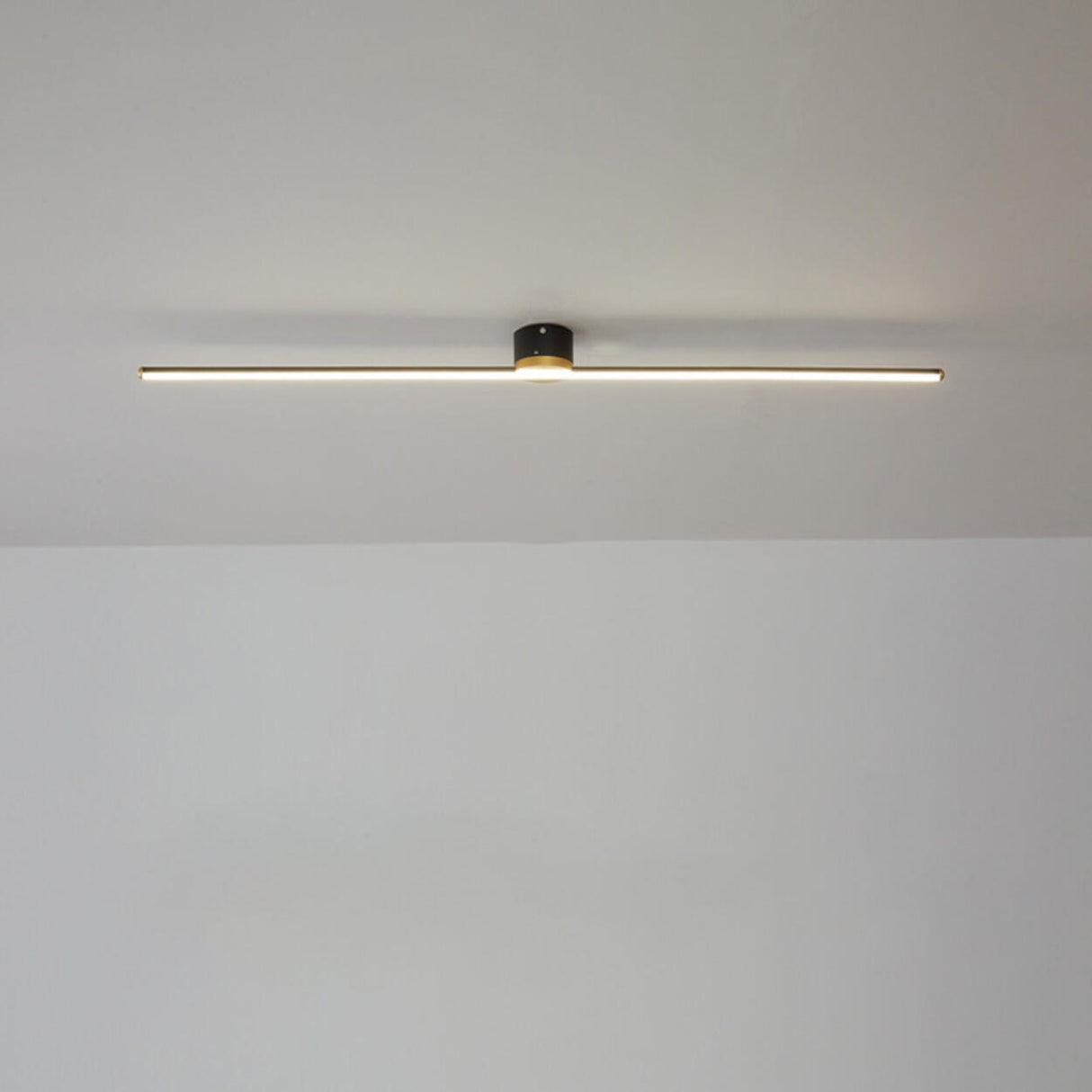 Minimalist Strip Linear LED Semi-Flush Mount Light Image - 5