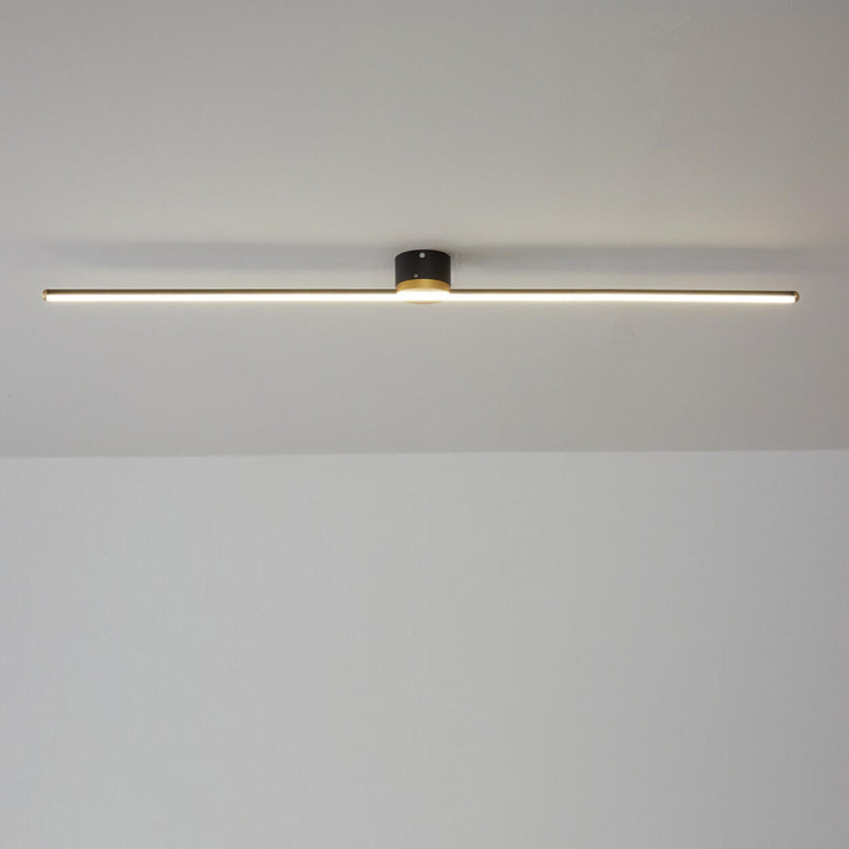 Minimalist Strip Linear LED Semi-Flush Mount Light Image - 7