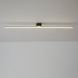 Minimalist Strip Linear LED Semi-Flush Mount Light Image - 7