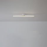 Minimalist Strip Linear LED Semi-Flush Mount Light Image - 9