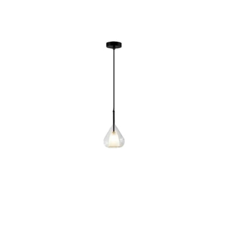 Minimalist Teardrop Clear Glass Pendant Light Image - 2