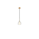 Minimalist Teardrop Clear Glass Pendant Light Image - 3