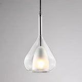 Minimalist Teardrop Clear Glass Pendant Light Image - 8