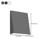 Minimalist Triangle Black Metal Outdoor LED Wall Light Image - 16