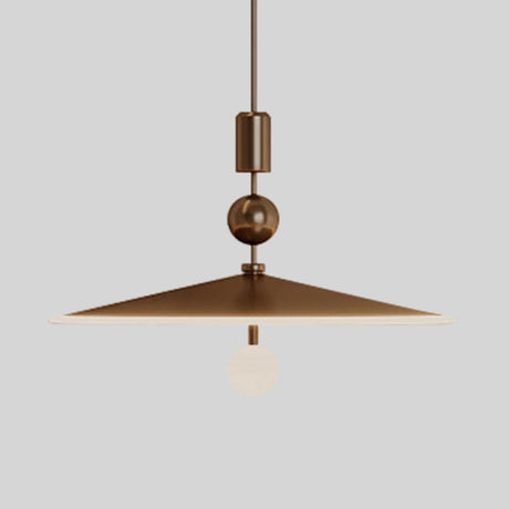 Minimalist UFO Metal Bedroom Pendant Light Flexible Length Image - 2