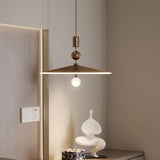 Minimalist UFO Metal Bedroom Pendant Light Flexible Length Image - 4