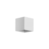 Minimalist Uplight White Half Moon LED Wall Sconce Image - 5