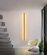 Minimalist Vertical Metal LED Wall Light Fixture Image - 15