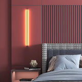 Minimalist Vertical Metal LED Wall Light Fixture Image - 4