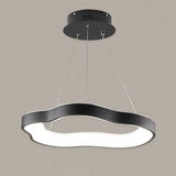 Minimalist Wave Cloud  Acrylic Bedroom Black Chandelier Image - 6