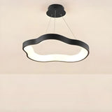 Minimalist Wave Cloud  Acrylic Bedroom Black Chandelier Image - 7