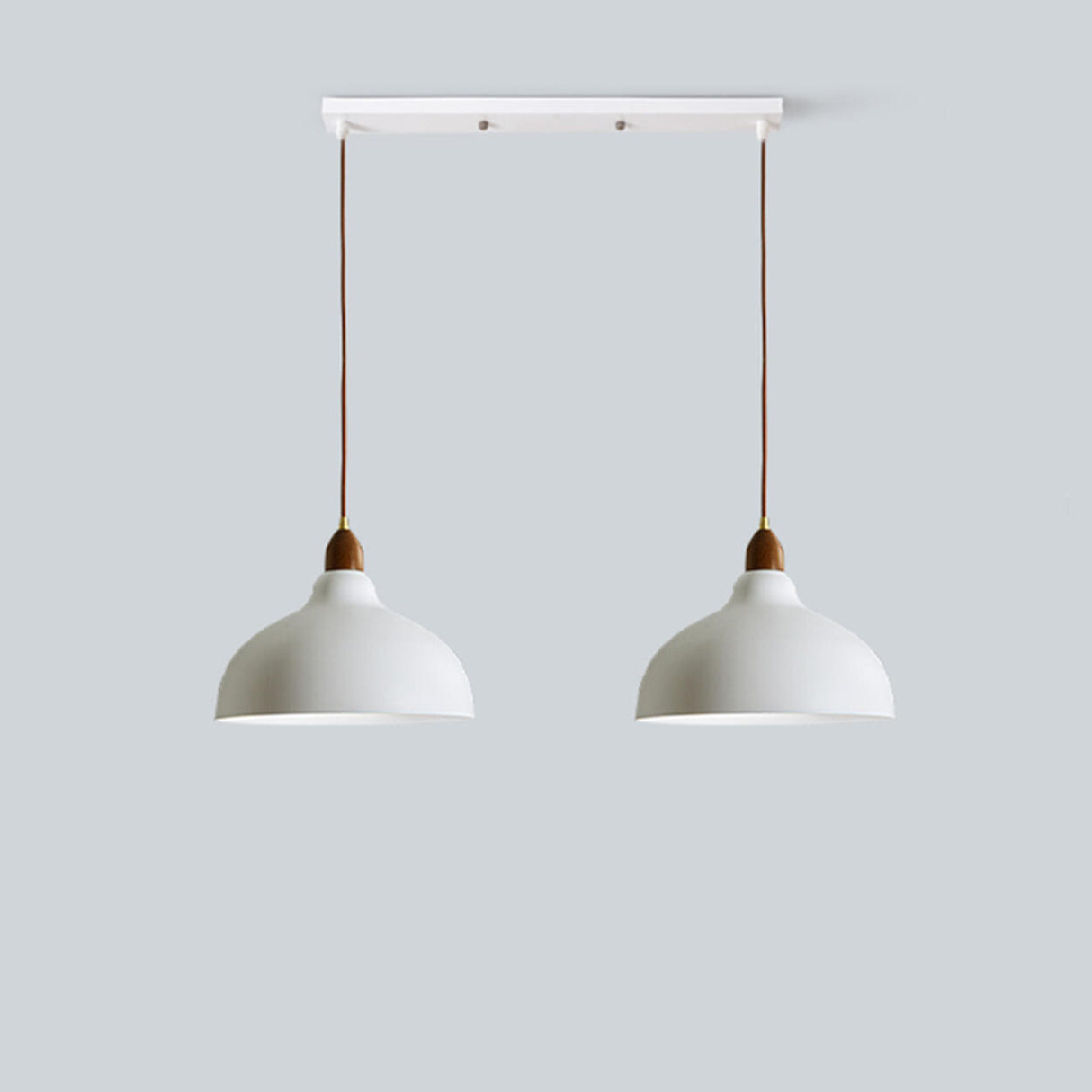 Minimalist White 3-Light Bowl Island Pendant Light Image - 3