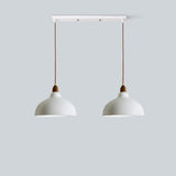 Minimalist White 3-Light Bowl Island Pendant Light Image - 3