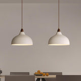 Minimalist White 3-Light Bowl Island Pendant Light Image - 4