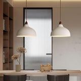 Minimalist White 3-Light Bowl Island Pendant Light Image - 6