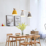 Minimalist White 3-Light Cone Island Pendant Light Image - 3