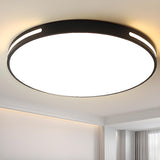 Minimalist White Circle LED Flush Mount Ceiling Light Image - 3