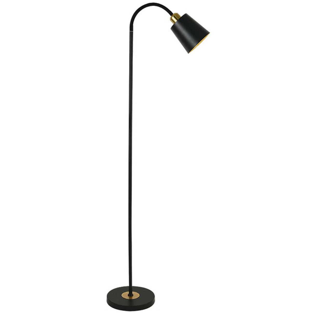 Minimalist White Cone Metal Adjustable Floor Lamp Image - 5