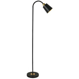 Minimalist White Cone Metal Adjustable Floor Lamp Image - 5