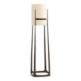 Minimalist White Cylinder Metal Modern Floor Lamp Image - 6