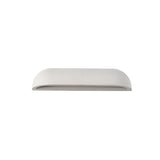 Minimalist White Dome Metal Outdoor LED Wall Light Image - 5