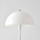 Minimalist White Dome Shade Glass Decorative Table Lamp Image - 7