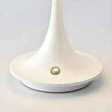 Minimalist White Dome Shade Glass Decorative Table Lamp Image - 8