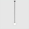 Minimalist White Glass Ball Bedroom LED Pendant Light Image - 5