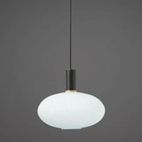 Minimalist White Glass Cylinder Pendant Light Image - 15