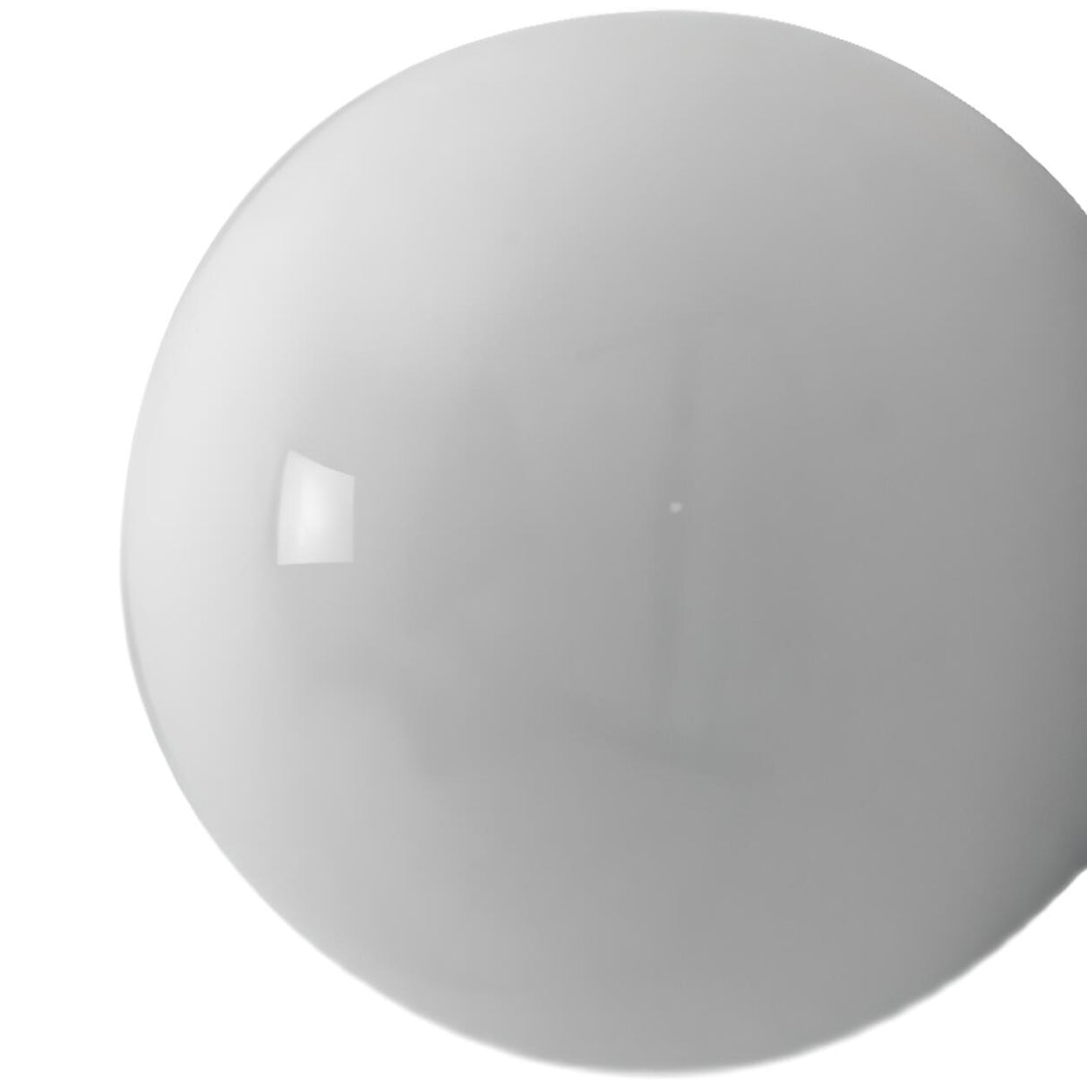 Minimalist White Globe LED Wall Sconce Light Image - 11