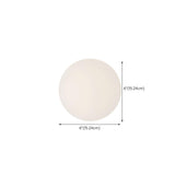 Minimalist White Globe LED Wall Sconce Light Image - 16