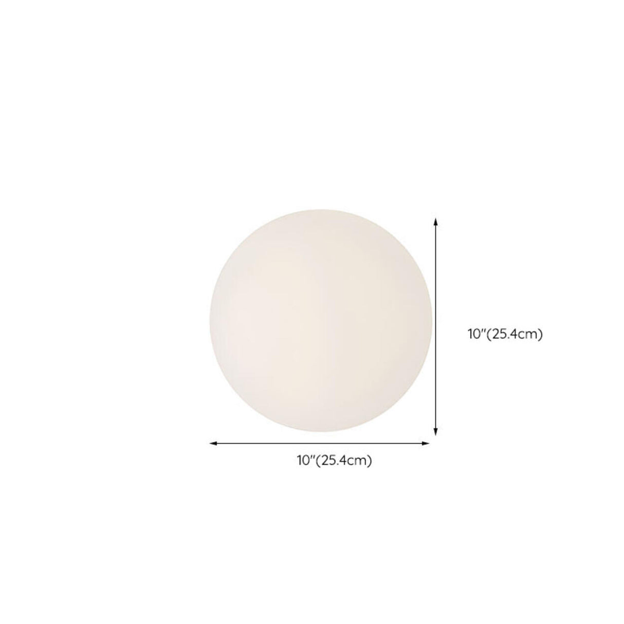 Minimalist White Globe LED Wall Sconce Light Image - 18