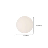 Minimalist White Globe LED Wall Sconce Light Image - 18