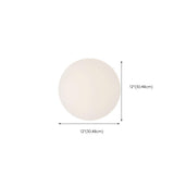 Minimalist White Globe LED Wall Sconce Light Image - 19