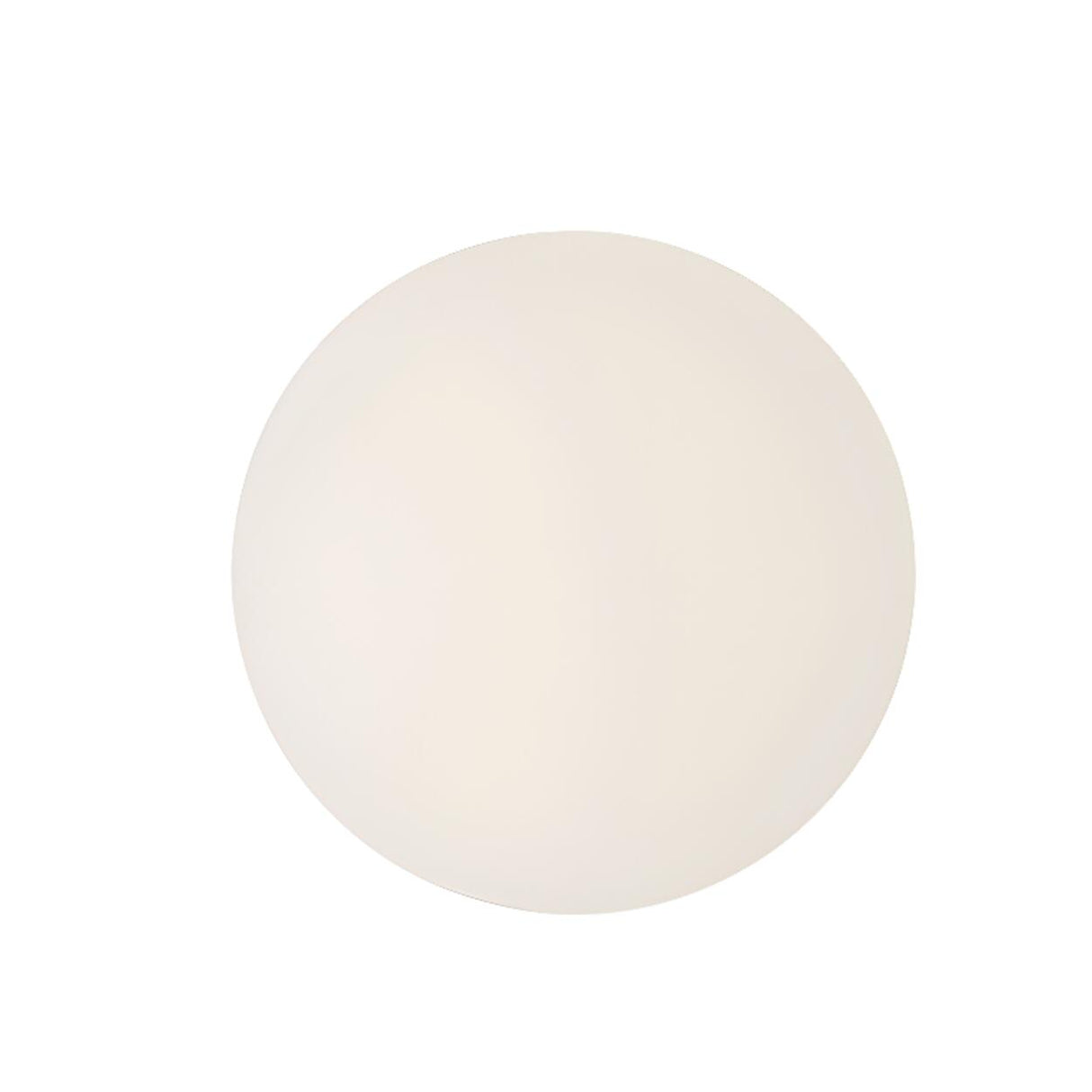 Minimalist White Globe LED Wall Sconce Light Image - 3