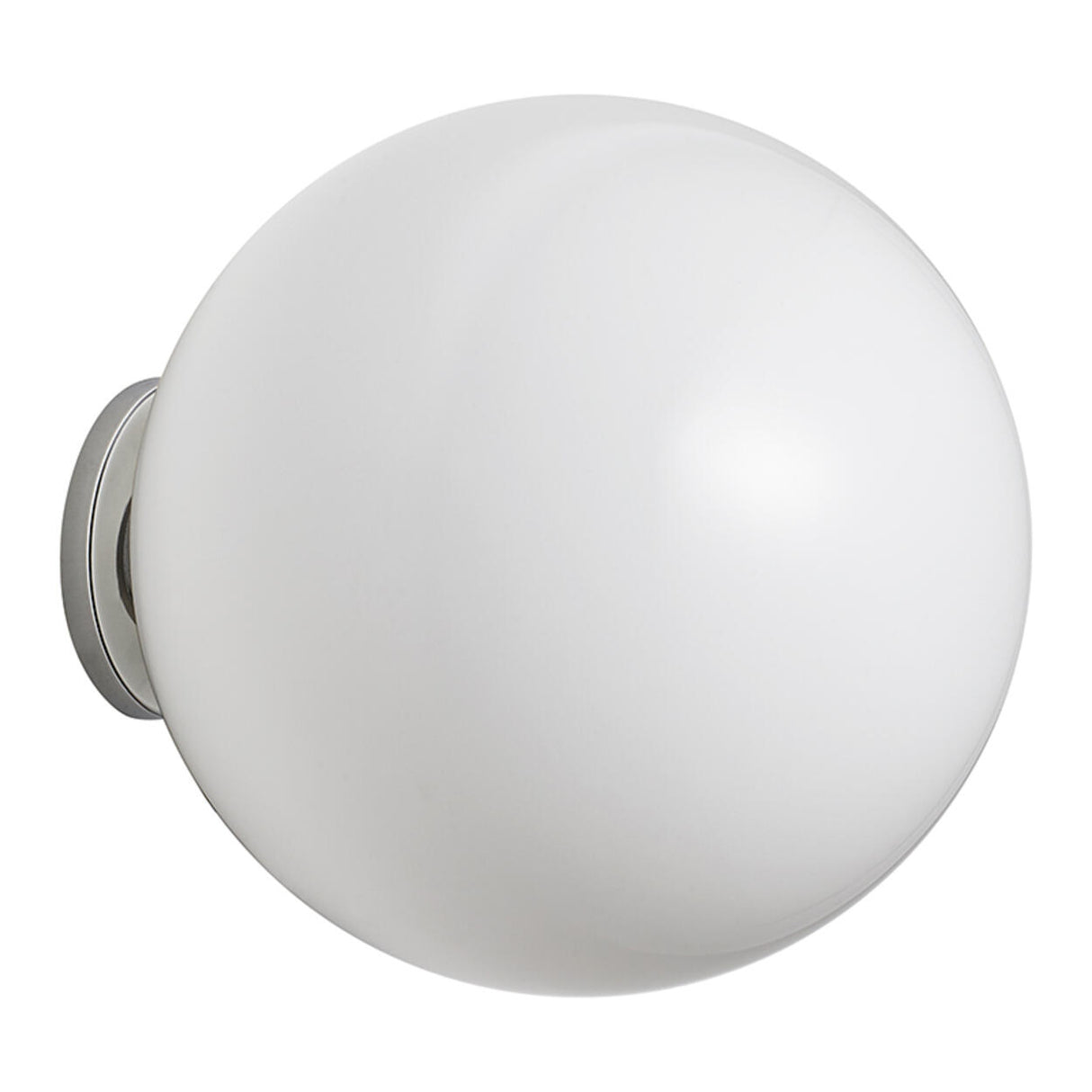 Minimalist White Globe LED Wall Sconce Light Image - 7