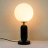 Minimalist White Globe Metal Bedroom Decor Table Lamp Image - 6