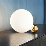 Minimalist White LED Modern Moon Bedside Table Lamp  Image - 1