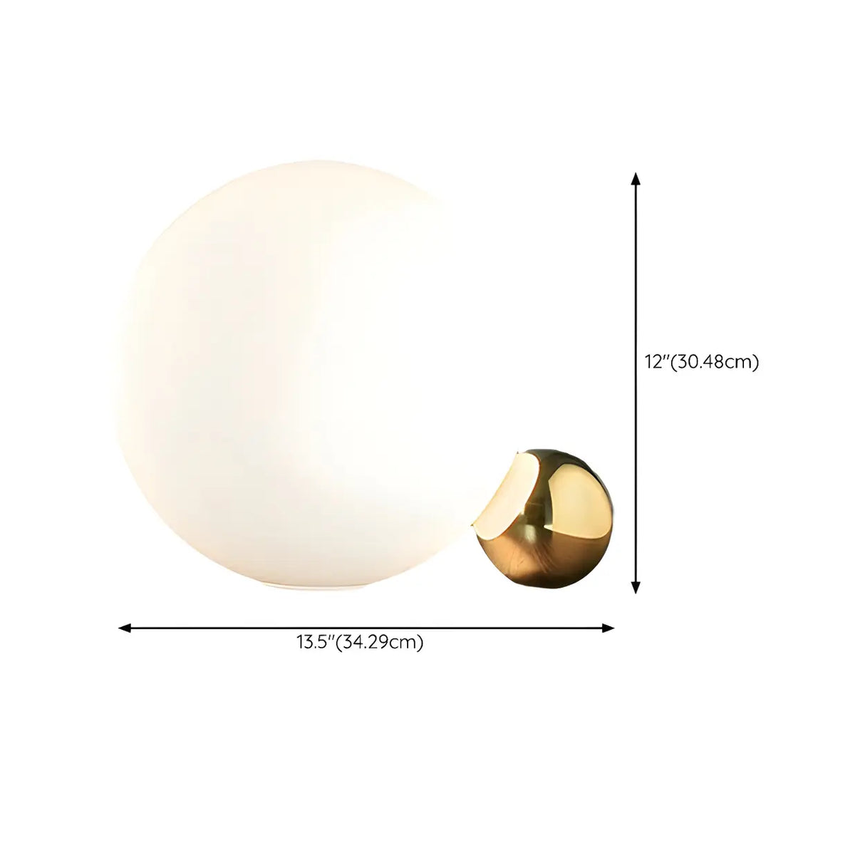 Minimalist White LED Modern Moon Bedside Table Lamp  