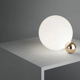 Minimalist White LED Modern Moon Bedside Table Lamp  Image - 2