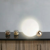 Minimalist White LED Modern Moon Bedside Table Lamp  Image - 8