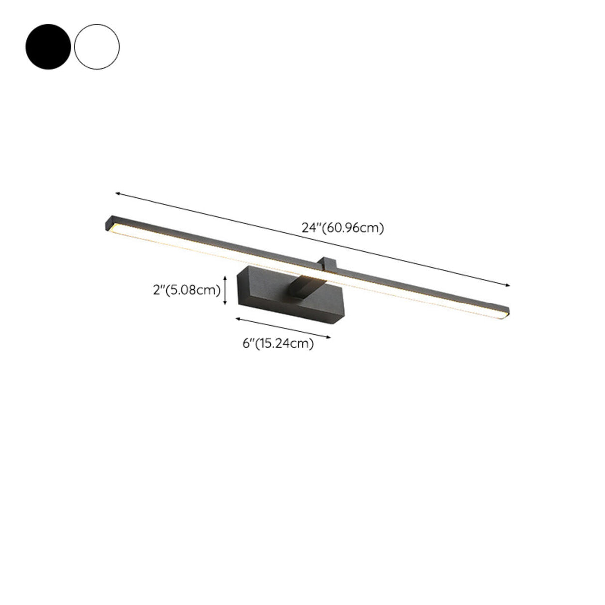 Minimalist White Linear LED Bathroom Vanity Light Image - 17