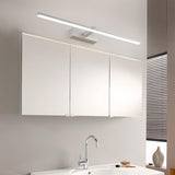 Minimalist White Linear LED Bathroom Vanity Light Image - 2